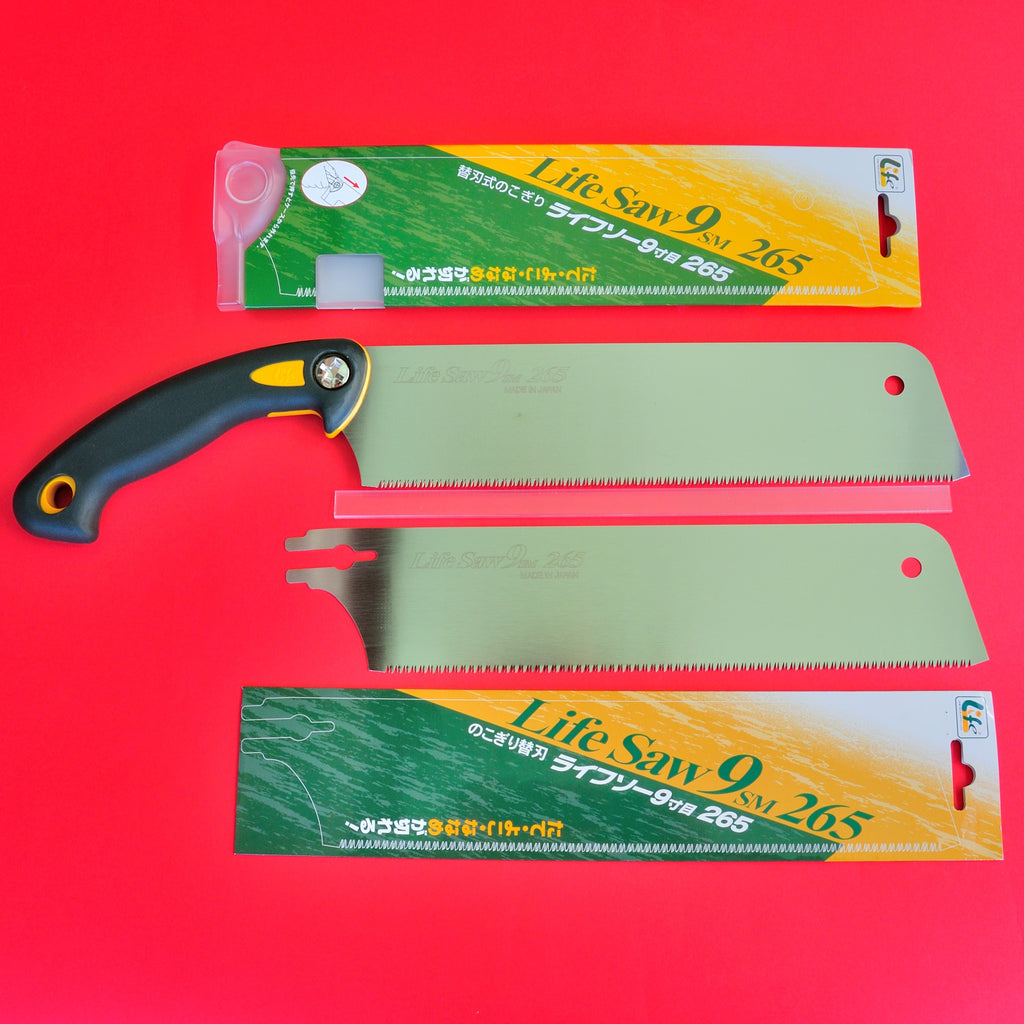 Zetsaw Sierra + Hoja de repuesto japonesa KATABA Z Lifesaw 265mm Japón Japonés herramienta carpintería