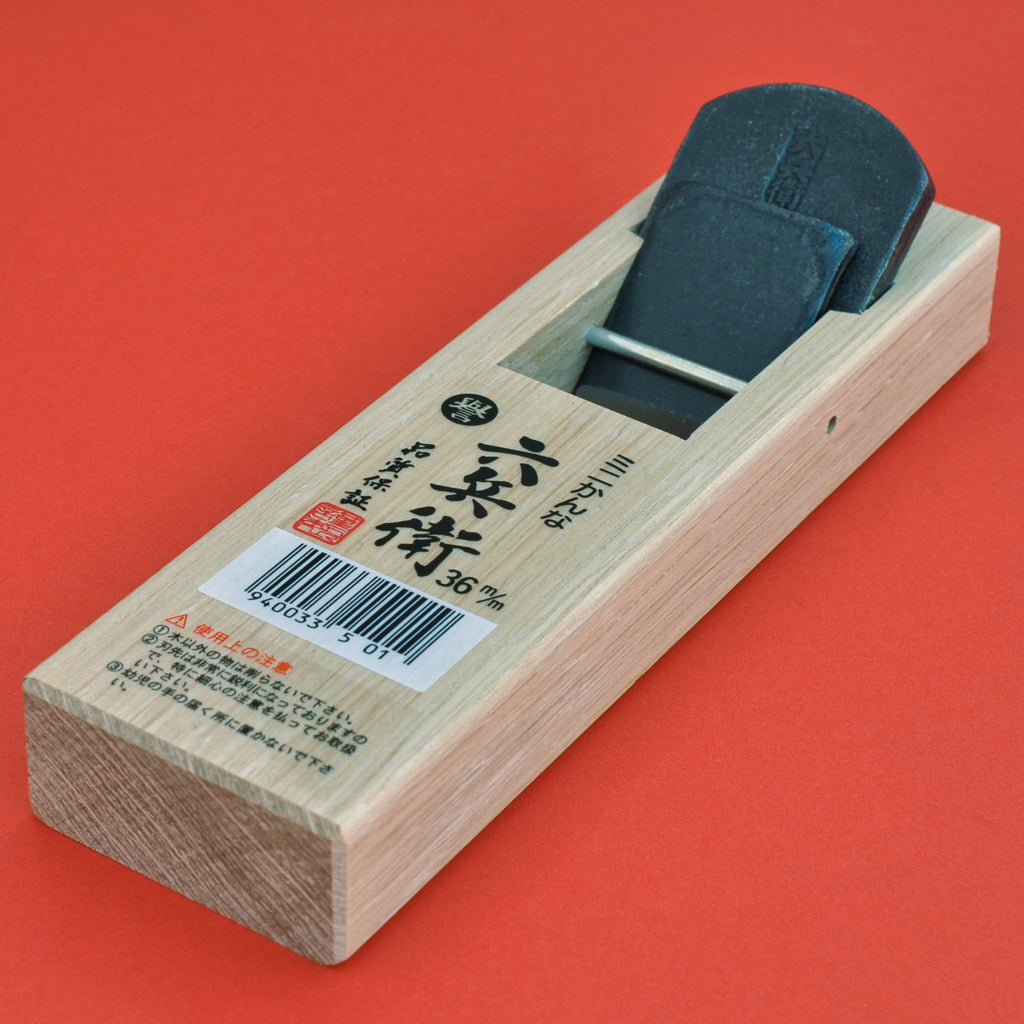 Japan Wood smoothing hand plane Rokube Kanna 36mm Japanese
