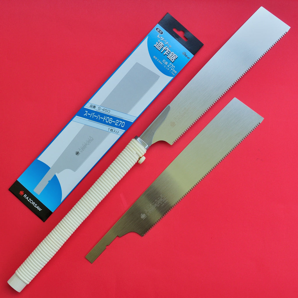 Razorsaw Gyokucho KATABA Sierra + Hoja de repuesto recambio 450 270 mm Japón Japonés herramienta carpintería