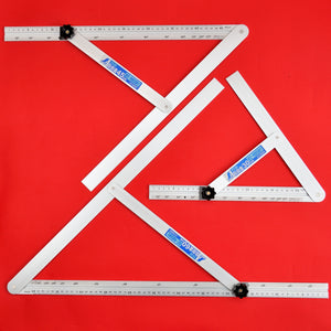 Set of 3 SHINWA sliding adjustable precision angle bevel 30cm 45cm 60cm 62660 62661 62662 aluminum Japan japanese