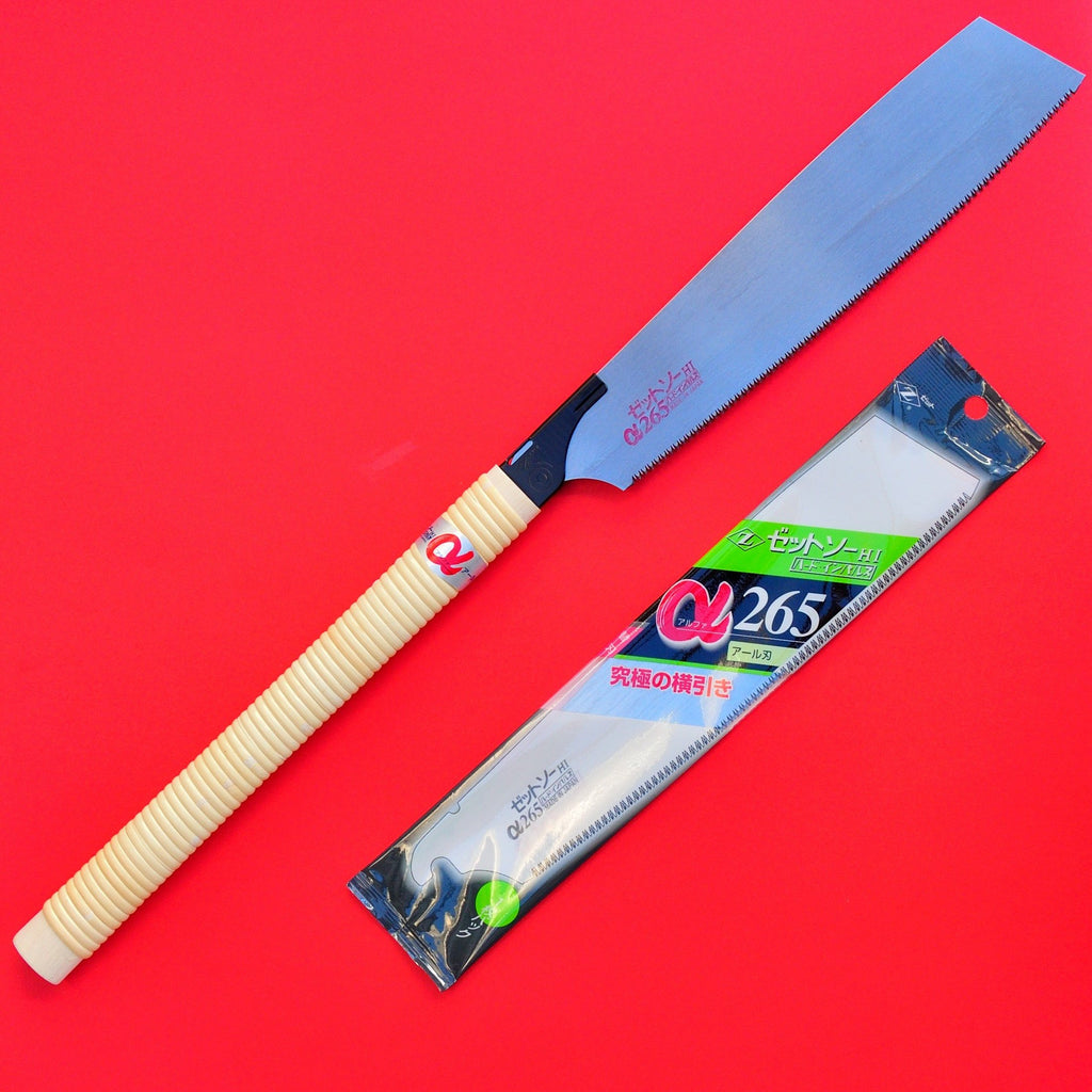 Zetsaw Z-saw Zsaw Sierra KATABA ALPHA 𝜶 265 hoja curva + hoja de recambio repuesto Japón Japonés herramienta carpintería