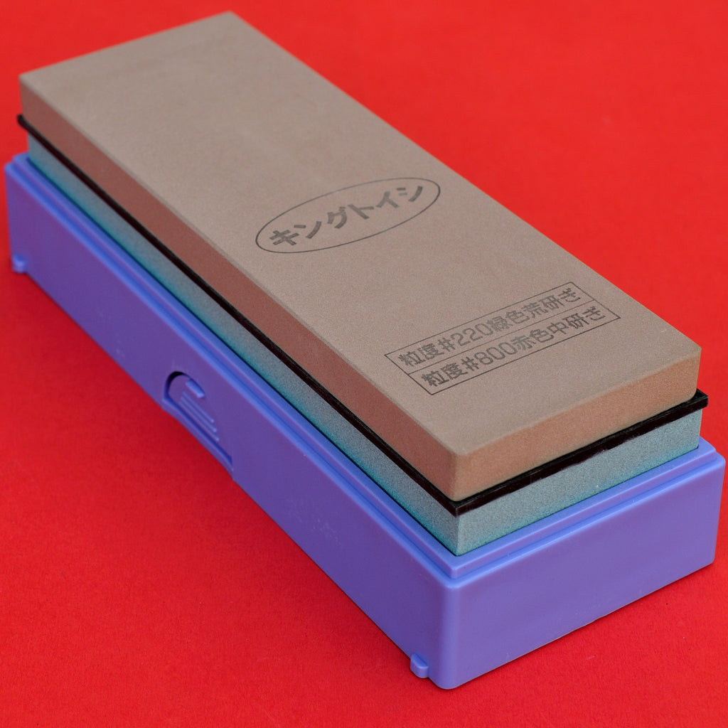 Dual waterstone KING PB-05 whetstone double side #220 #800 Japan japanese