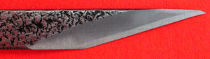 Nahaufnahme Hand-geschmiedet Kiridashi Kogatana Messer Japan Aogami Japanisch Werkzeug Schreiner