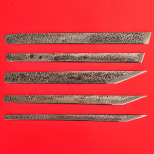 Set 5 Couteaux lame Kiridashi Kogatana sculpture tracer aogami Japon Japonais