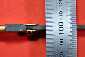 Blade thickness Japanese NAGAO HIGONOKAMI folding pocket knife bluesteel brass 120mm Japan