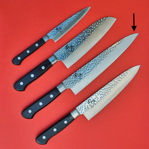 All 4 knives Chef's knife hammered KAI IMAYO  Japan