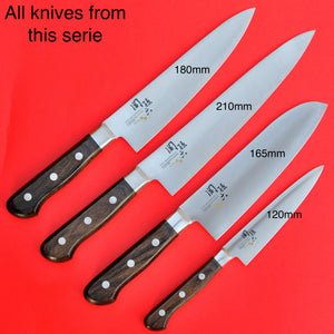 All 4 knives Chef's knife KAI Stainless High carbon Clad steel AOFUJI Seki Japan japanese