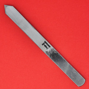 Hand-forged 15mm kensaki shirabiki Spear point marking knife Ikeuchi Hamono Japan back side
