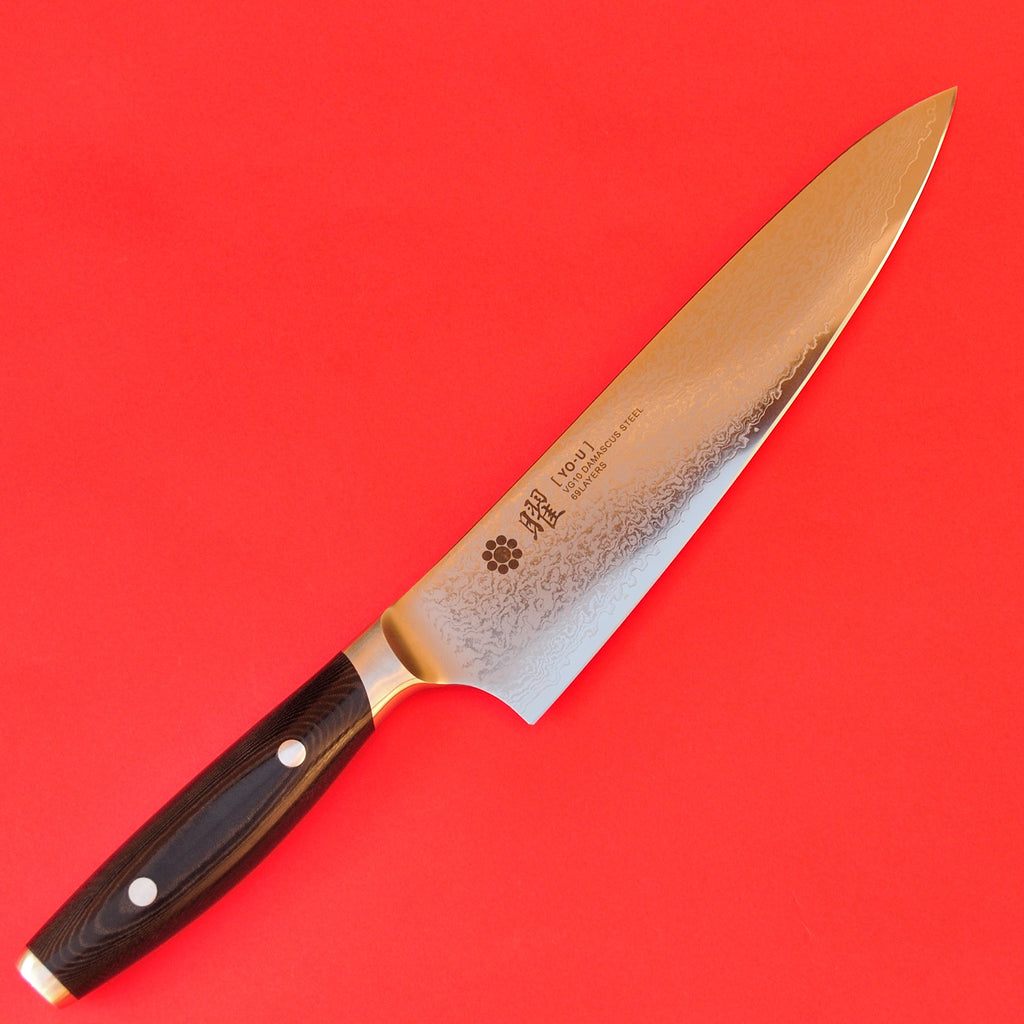 Gyuto YAXELL YO-U 69 слоев Дамаск 210 мм нож шеф-повара Япония