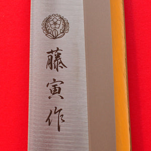 Close-up Tojiro FU-1059  Fuji Yanagiba sushi sashimi knife stainless steel 300mm