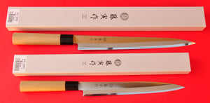Japanese Tojiro 240mm + 300mm Fuji Yanagiba sushi sashimi knife stainless steel