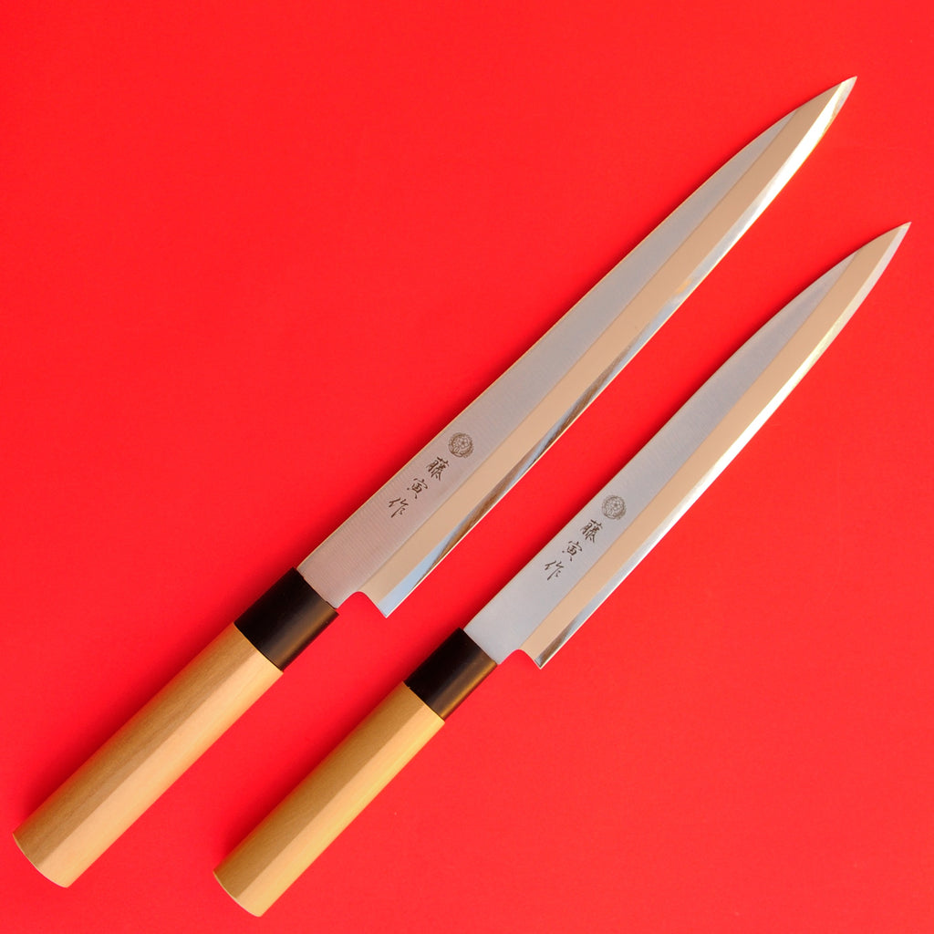 Tojiro FU-1059 + FU-1057 240mm + 300mm Fuji Yanagiba sushi sashimi knife stainless steel japan japanese