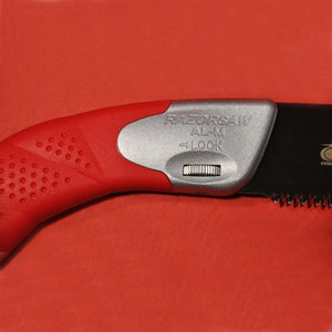 Close-up handle of pruning saw Razorsaw Gyokucho 175 SELECT 300 mm Made in Japan