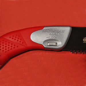 Close-up handle of pruning saw Razorsaw Gyokucho 176 SELECT 300 mm Made in Japan