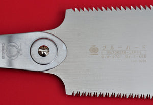 Close-up Japan Razorsaw Saw Gyokucho RYOBA Rip Cross cut 655 270mm blade Japanese tool woodworking carpenter