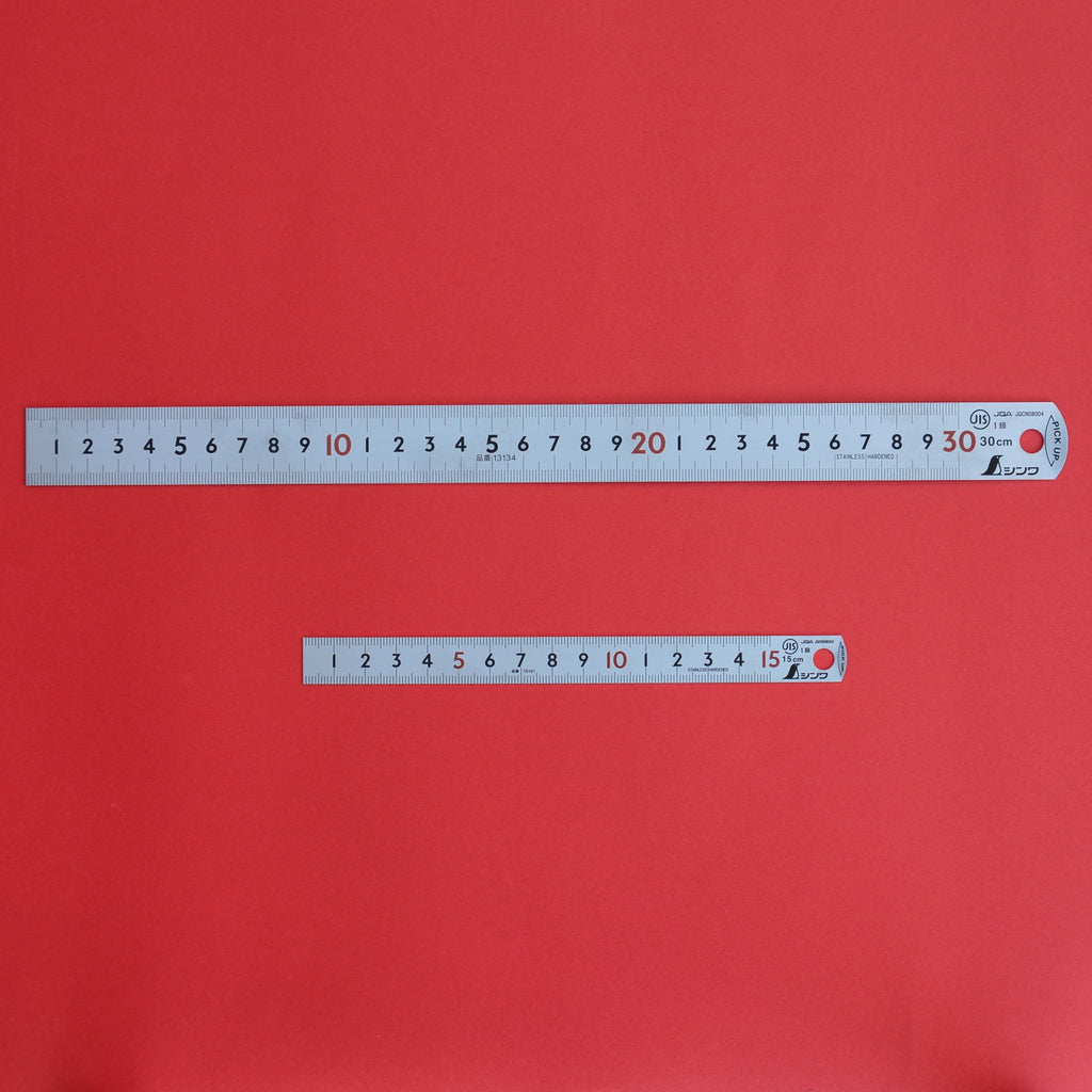 SHINWA pick up ruler scale 15cm 30cm Stainless 13131 13134
