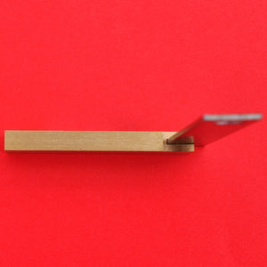 SHINWA Machinist square Brass and stainless steel side view