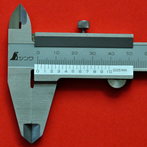 SHINWA 150mm caliper calliper rule precision 0.05mm 19899 Close-up front