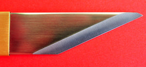 Nahaufnahme Kiridashi Yoshiharu Messern Japan Markieren Schnitzen Rechtshänder Japanisch Werkzeug Schreiner
