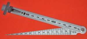 Calibrador cónico SHINWA abierto 62612 medición de cuña Japón Japonés herramienta
